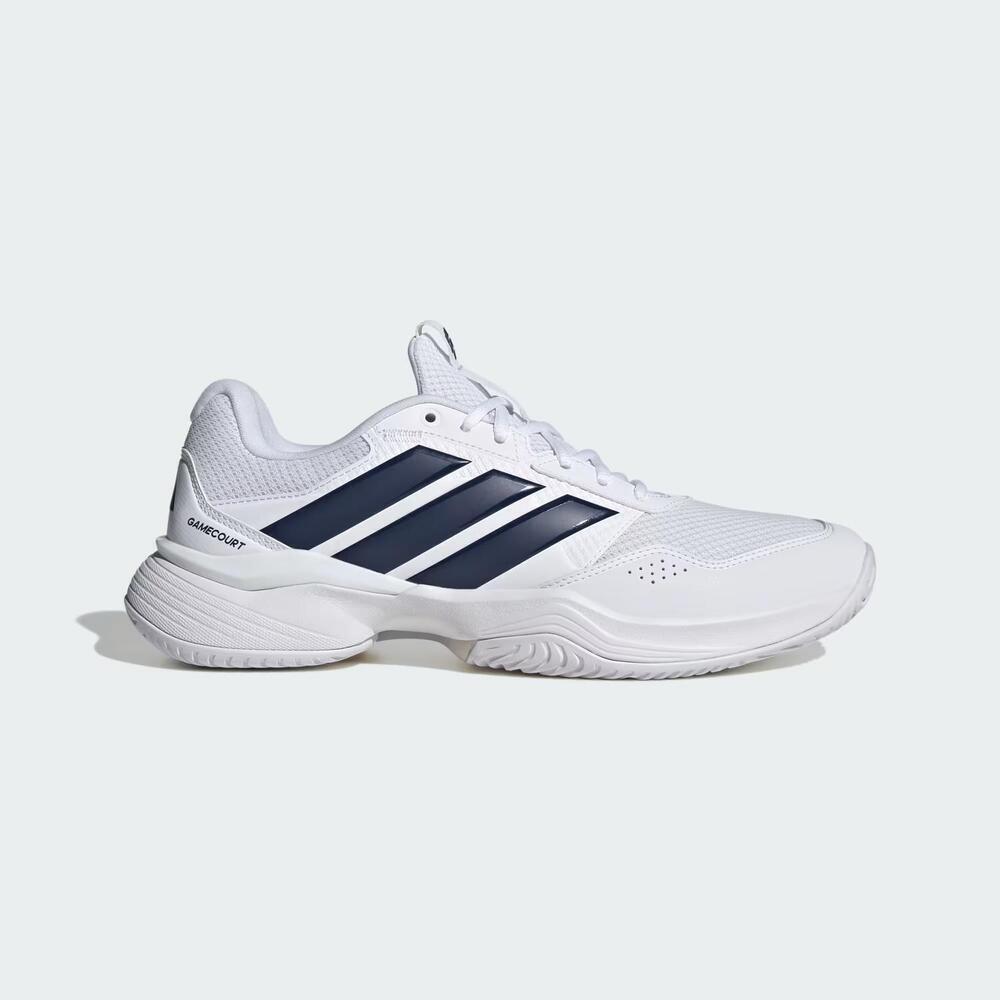 NEW ADIDAS men's gamecourt 3 all court tennis shoes - wide in white